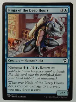 Ninja of the Deep Hours *Common* Magic MtG x1 Commander 2018 - Image 1