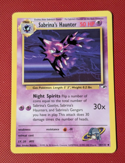 Pokemon TCG - Sabrina's Haunter - 58/132 - Gym Heroes LP - Image 1