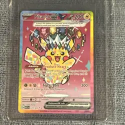 Pokemon Pikachu ex 277/217 Full Art Holo ascended heroes (mint) rare - Image 3