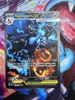 Mega Charizard X Ex 125/094 Me02: Phantasmal Flames Special Illustration Rare - Image 1