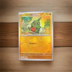 Pokemon Larvitar 047/131 Sv: Prismatic Evolutions Masterball - Image 2