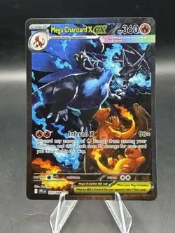 Pokemon Mega Charizard X ex 125/094 Phantasmal Flames SIR Full Art English LP - Image 1