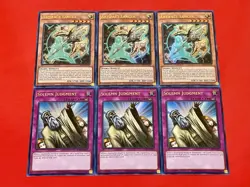 3x Solemn Judgment + 3x Artifact Lancea | Ultra Rares | NM | 1st Ed | YuGiOh! - Image 1