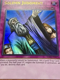 3x Solemn Judgment + 3x Artifact Lancea | Ultra Rares | NM | 1st Ed | YuGiOh! - Image 2