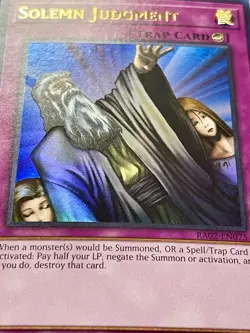 3x Solemn Judgment + 3x Artifact Lancea | Ultra Rares | NM | 1st Ed | YuGiOh! - Image 4