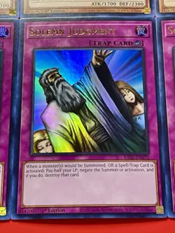 3x Solemn Judgment + 3x Artifact Lancea | Ultra Rares | NM | 1st Ed | YuGiOh! - Image 5