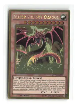 Slifer The Sky Dragon MVP1-ENG57 Gold Rare 1st Edition Yu-Gi-Oh! - Image 1