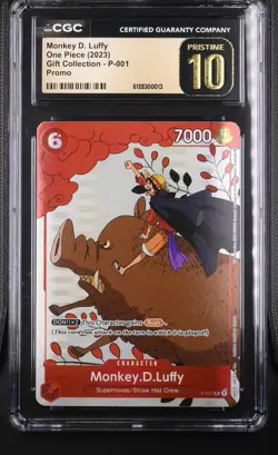 One Piece Monkey D Luffy P-001 Gift Collection 2023 CGC PRISTINE 10 - Image 1