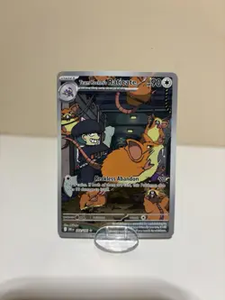 Team Rocket's Raticate 202/182 Destined Rivals Full Art 2025 Holo Pokemon Card - Image 1