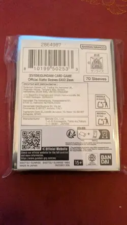 Gundam Card Game - [EVX06] Official Matte Sleeves EX02 - ZEON - Image 2