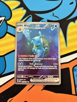Pokemon TCG Blastoise EX Scarlet & Violet Card 200/165 - Image 1