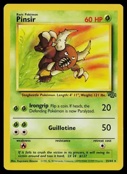 Pokemon Card - Pinsir Jungle 25/64 Rare - Image 1