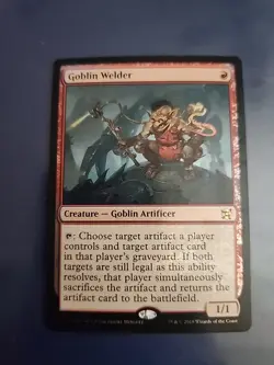 MTG Magic The Gathering Goblin Welder Foil 035/076 Used - Image 1