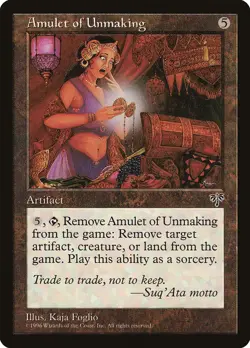 MTG Amulet of Unmaking ** Mirage ** English - Image 1