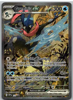 Greninja ex 132 Holo Promo Scarlet & Violet Promo Pokemon NM - Image 1