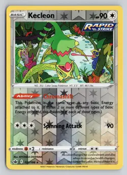 KECLEON 122/198 RARE CHILLING REIGN POKEMON REVERSE HOLO NM - Image 1