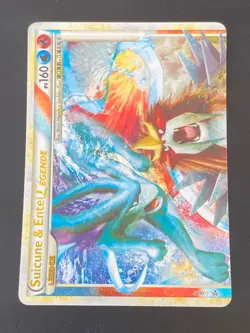 CARTE POKEMON SUICUNE & ENTEI LEGENDE 94/95 FR ULTRA HS DECHAINEMENT - TBE/EXC - Image 1