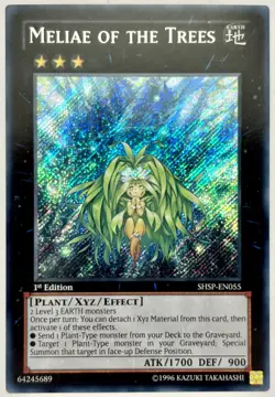 SHSP-EN055 Meliae of the Trees - Super Rare 1st Edition Lightly Played YuGiOh - Image 1
