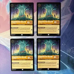 Disney Lorcana Grandmother Willow Ancient Advisor Winterspell Playset x4 - Image 1