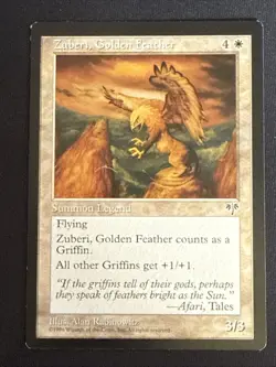 1x Zuberi, Golden Feather Mirage LP MTG Magic the Gathering x1 MKE - Image 1