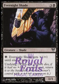 Evernight Shade 4x FOIL AVR MTG Avacyn Restored Uncommon 2 NM + 2 VF black - Image 1