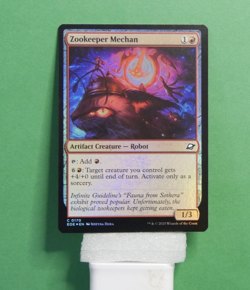 MTG EOE: Zookeeper Mechan (Creature) Common Foil Edge of Eternities 0170 - Image 1