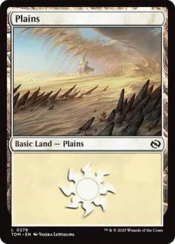 Plains (0278) -Foil Near Mint MTG Tarkir: Dragonstorm - Image 1