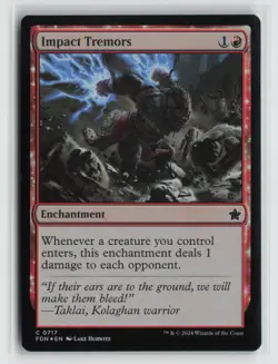 Impact Tremors 0717 Foil Foundations FDN MTG Magic - Image 1