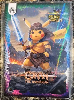 Pokemon Pikachu Cosplay Galaxy Holo Conan the Barbarian 161 NM or Better - Image 1