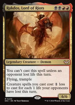 Rakdos, Lord of Riots Regular - Duskmourn: House Of Horror Commander MTG-NM - Image 1