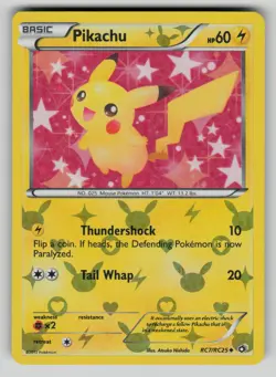 Pikachu RC7/RC25 Legendary Treasures: Radiant Collection Holo Pokemon NM - Image 1