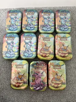 Pokemon Prismatic Evolutions Mini Tins SEALED x11 - Image 1