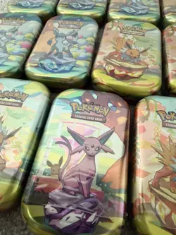 Pokemon Prismatic Evolutions Mini Tins SEALED x11 - Image 2