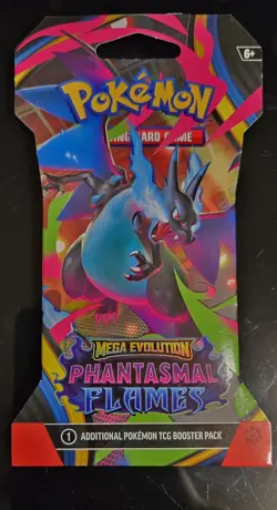 Pokemon TCG Phantasmal Flames Sleeved Booster Pack Factory Sealed - Image 3