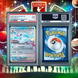 2025 POKEMON PRE EN-PRISMATIC EVOLUTIONS SURPRISE BOX EXCLUSIVE GLACEON EX PSA 9 - Image 1