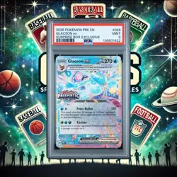 2025 POKEMON PRE EN-PRISMATIC EVOLUTIONS SURPRISE BOX EXCLUSIVE GLACEON EX PSA 9 - Image 2