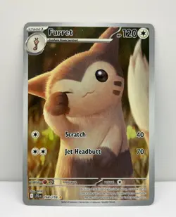 Furret 168/159 Illustration Rare Holo Journey Together 2025 Pokemon TCG - NM - Image 1