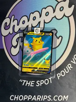 Pokemon Celebrations Surfing Pikachu V Ultra Rare Holo #008/025 - Image 1