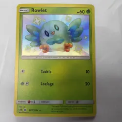 Pokemon TCG Hidden Fates: Shiny Vault #SV2/SV94 Rowlet Shiny Holo Rare Near Mint - Image 1