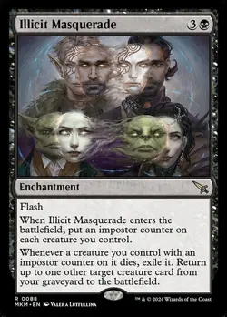Illicit Masquerade Regular - Murders At Karlov Manor MTG-NM - Image 1