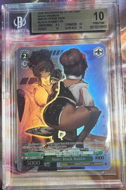 BGS 10 Pristine Noir: Black Rabbit PR Weiss Schwarz 2025 Nikke Promo Waifu PE06 - Image 1
