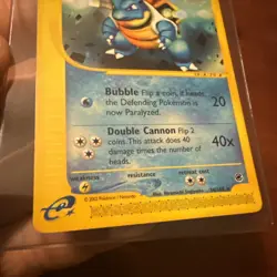 Blastoise 036/165 Expedition Base Set Regular Pokemon Card - Ungraded - Image 2