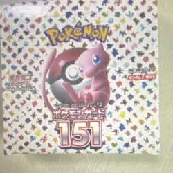Pokemon Pokemon TCG 151 Japanese Booster Box 1 Box 7 Cards Mew Card Stock - Image 2