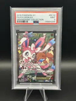 PSA 9 Sylveon EX Radiant Collection Generations RC32 GEM MINT Pokemon Card - Image 1