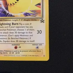 Pokemon TCG Zapdos Black Star Promos 23 Regular Promo Card - Image 4