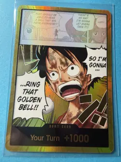DON!! Card (Luffy) (Gold) - Adventure on Kami's Island (OP15-EB04) - Image 1