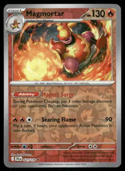 Magmortar 021/159 Rare Journey Together Pokemon Reverse Holo Near Mint - Image 1