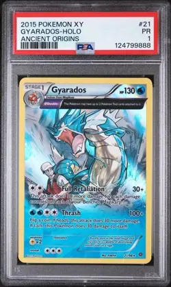GYARADOS 2015 Pokemon XY Ancient Origins Holo #21 PSA 1 POP 3 LOW POP - Image 4