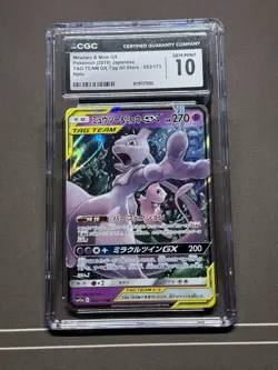 The Pokemon Company Mewtwo & Mew GX 052/173 SM12a Japanese Holo DR CGC 10 - Image 1