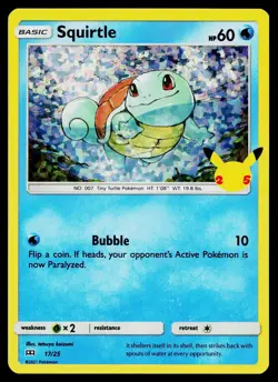 Squirtle 017/025 Promo McDonald's 25th Anniversary Promos Pokemon Holo Near Mint - Image 1